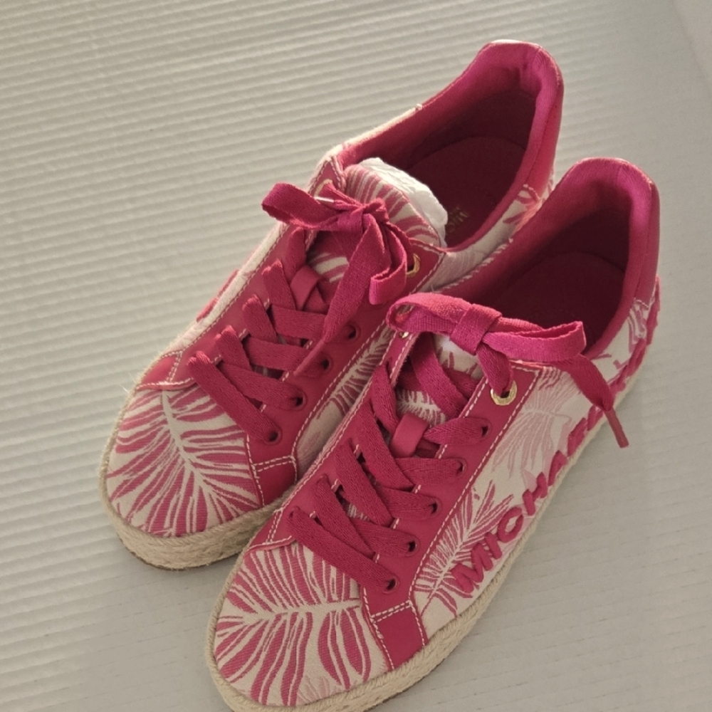 Michael Kors Pink Floral Sneakers